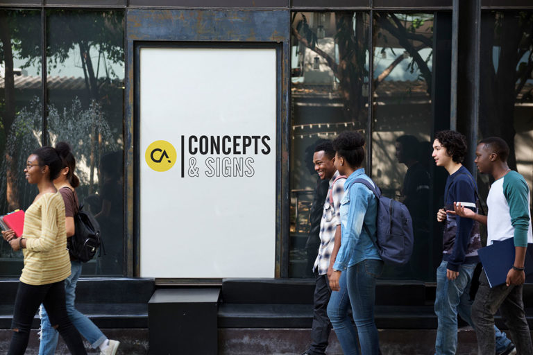 ca-concept-sign-in-sidewalk